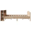 vidaXL Bed met boekenkast zonder matras massief grenenhout 140x200 cm