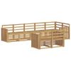 vidaXL Buiten bankenset 8 pcs Wit 306 x 128,5 x 73 cm