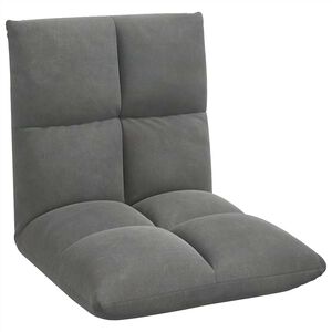 vidaXL Verstelbare vlo stoelen Donkergrijs Fluweel
