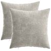 vidaXL Kussensloop 2 st HEERLEN Lichtgrijs 35 x 35 cm Chenille Stof