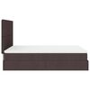 vidaXL Ottoman bed met matras 140x190cm stof donkerbruin