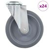 vidaXL 24 st Zwenkwielen met boutgaten 125 mm