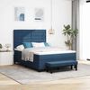 vidaXL Boxspringbed met matras met hoofdeinde Blauw 140 x 190 cm Stof