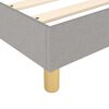 vidaXL Boxspring bed 90x190 cm stof lichtgrijs