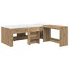 vidaXL Hoge Bed Frame met Bureau voor Kinderen 2 st Artisanaal eiken