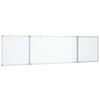 vidaXL Whiteboard magnetisch inklapbaar 160x40x1,7 cm aluminium