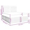 vidaXL Boxspring met matras fluweel zwart 180x200 cm