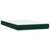 vidaXL Boxspring met matras fluweel donkergroen 120x210 cm