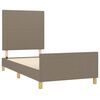 vidaXL Bedframe zonder matras 100x200 cm stof taupe