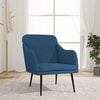 vidaXL Fauteuil 63x76x80 cm stof blauw