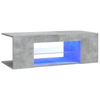 vidaXL Tv-meubel met LED-verlichting 90x39x30 cm betongrijs