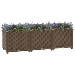 vidaXL Verhoogd bed 120x40x38 cm polypropyleen