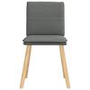 vidaXL Eetkamerstoelen 4 st stof donkergrijs