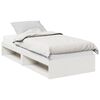 vidaXL Slaapbank met matras 90x190 cm massief grenenhout wit