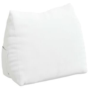 vidaXL Rugkussen Wit 45 x 20 x 35 cm Stof