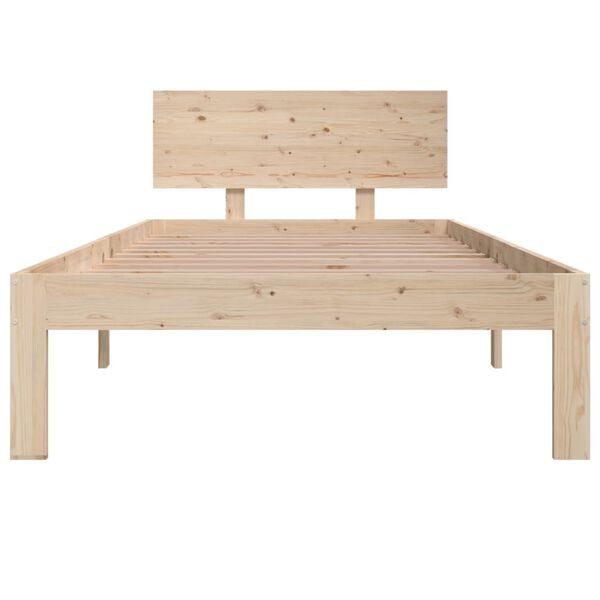 vidaXL Bedframe massief hout 90x190 cm