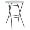vidaXL Bartafel inklapbaar 80x110 cm HDPE wit