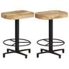 vidaXL Barkrukken 2 st 52 cm massief mangohout