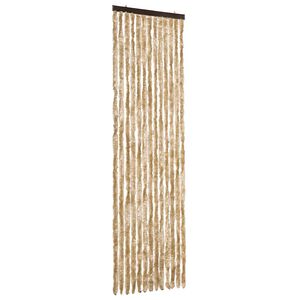 vidaXL Vliegengordijn 56x185 cm chenille beige