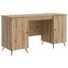 vidaXL Bureau Artisanaal eiken Bewerkt hout 142,5 x 50 x 75 cm
