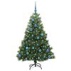 vidaXL Kunstkerstboom met 150 LED met standaard Groen 150 cm PE en PVC