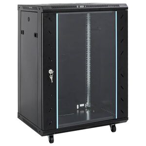 vidaXL Netwerkkast 15U 19" IP20 60x45x86 cm zwart