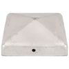 vidaXL Paalkappen 6 st piramide 91x91 mm gegalvaniseerd metaal