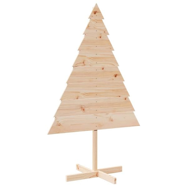 vidaXL Kerstdecoratie kerstboom 150 cm massief hout