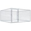 vidaXL Hondenkennel voor buiten 2x2x1 m gegalvaniseerd staal
