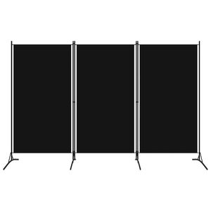 vidaXL Kamerscherm met 3 panelen 260x180 cm zwart