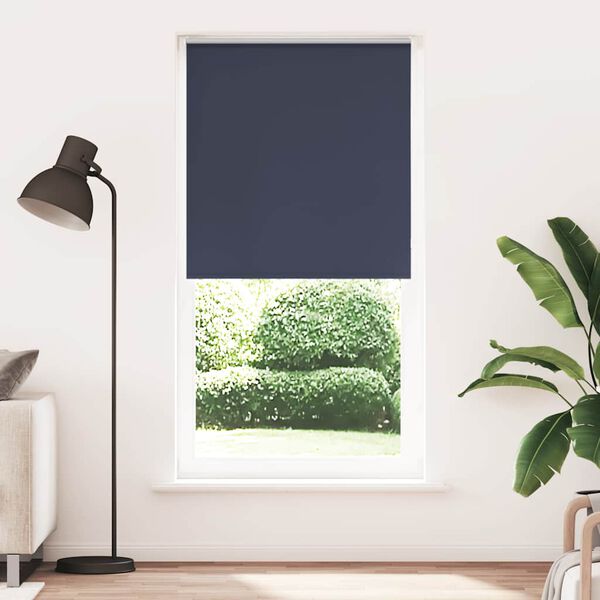 vidaXL Rolgordijn verduisterend 105x210 cm stofbreedte 100,7 cm blauw