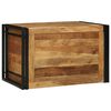 vidaXL Opbergbox Bruin en zwart 80 x 50 x 50 cm Acaciahout