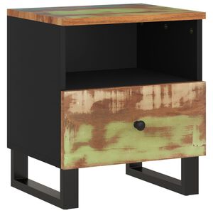 vidaXL Nachtkastje massief gerecycled hout en bewerkt hout