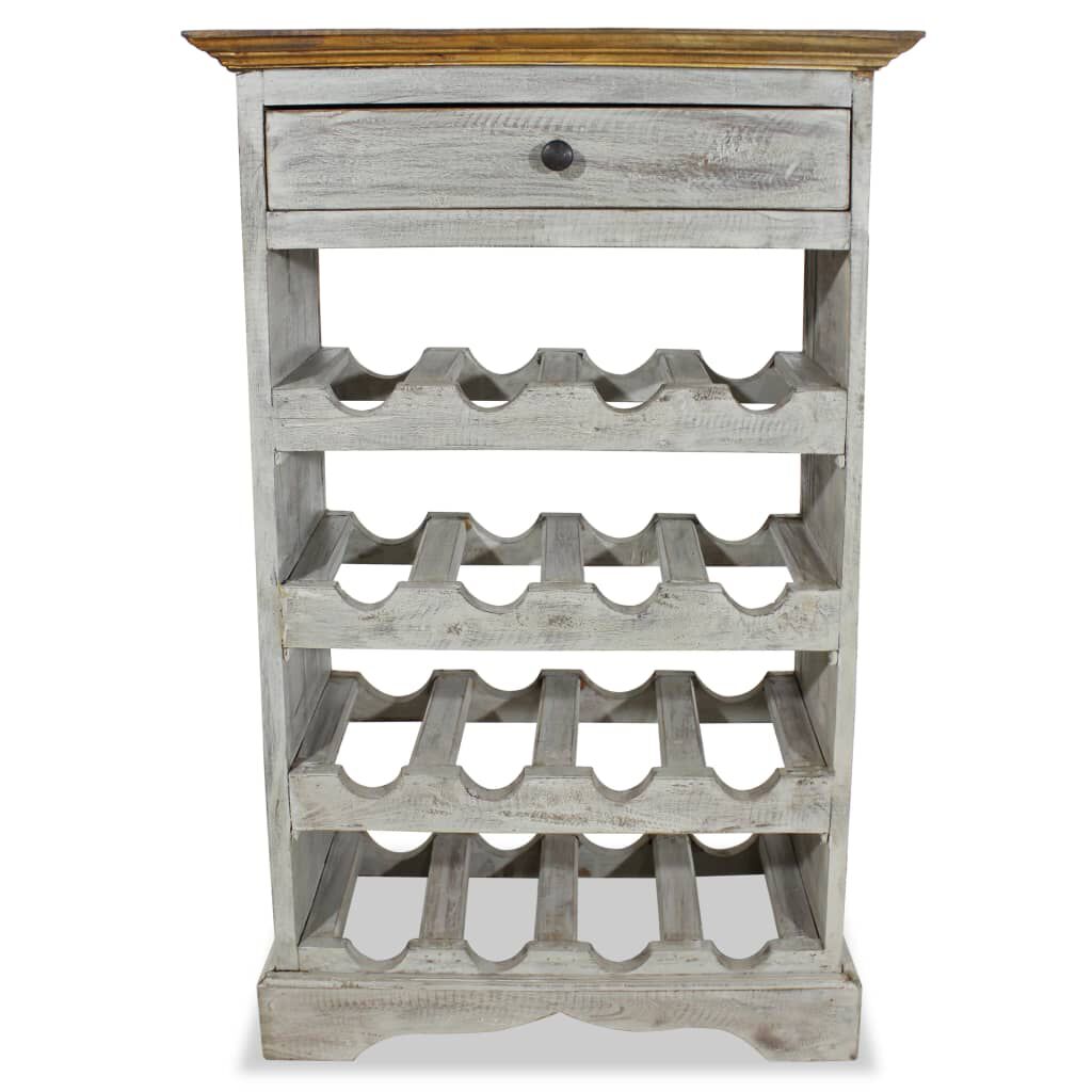 vidaXL Wijnrek 67,5x25x60 cm massief grenenhout