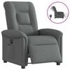 vidaXL Fauteuil elektrisch verstelbaar stof donkergrijs