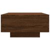 vidaXL Salontafel 90x60x31 cm bewerkt hout bruin eikenkleur