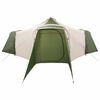 vidaXL Tipi Tent met dak Groen en beige 492 x 492 x 275 cm Stof