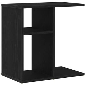 vidaXL Bijzettafel Zwart Eiken 50 x 30 x 50 cm Bewerkt hout