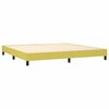 vidaXL Boxspring met matras stof groen 200x200 cm