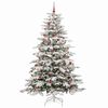 vidaXL Kunstmatige Inklapbare Kerstboom Wit 240 cm PE en PVC