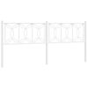 vidaXL Hoofdbord 200 cm metaal wit
