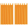 vidaXL Gordijnen voile met lussen 2 st 140x175 cm oranje