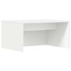 vidaXL Wandbureau Wit Bewerkt hout 60 x 45 x 30 cm