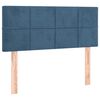 vidaXL Hoofdbord LED 90x5x78/88 cm fluweel donkerblauw