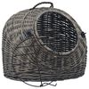 vidaXL Kattendrager 45x35x35 cm natuurlijk wilgenhout grijs