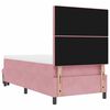 vidaXL Boxspring bed met matras Roze 100 x 200 cm Fluweel