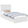 vidaXL Opslag bed met lade met hoofdeinde Wit 90 x 190 cm Bewerkt hout