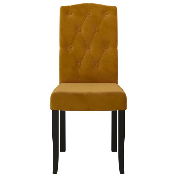 vidaXL Eetkamerstoelen draaibaar 4 st fluweel bruin