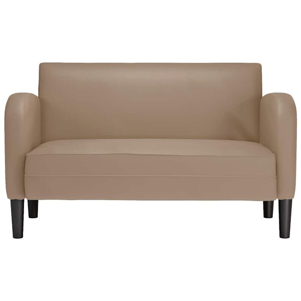 vidaXL Loveseat bank cappuccino 110 cm kunstleer