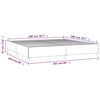 vidaXL Bedframe zonder matras 200x200 cm fluweel lichtgrijs